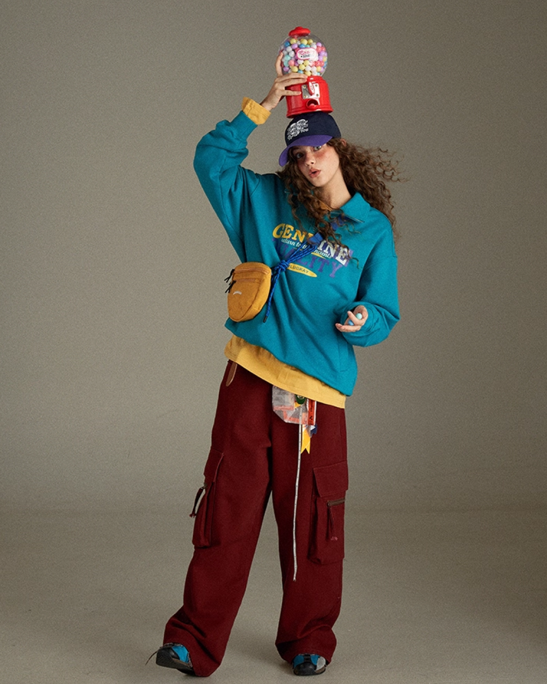 Color  Zip Sweatshirt LG0010