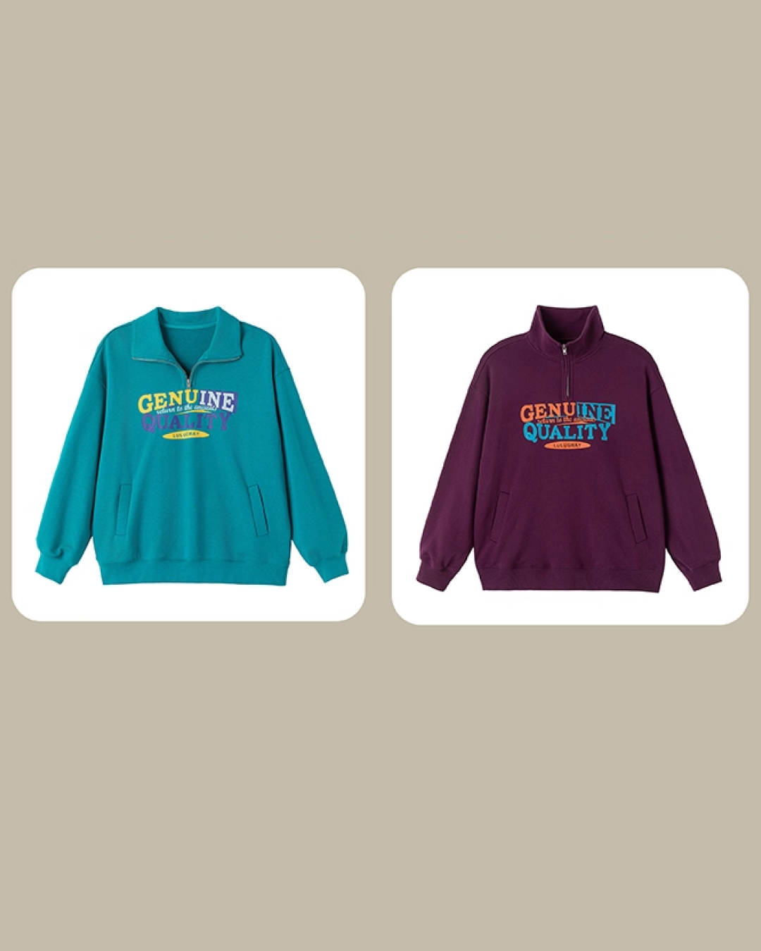 Color  Zip Sweatshirt LG0010