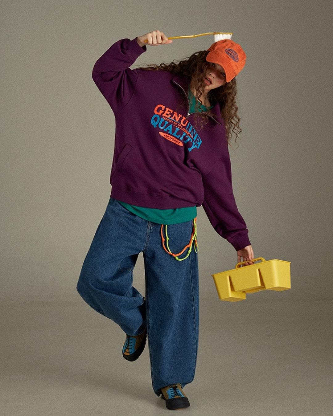 Color  Zip Sweatshirt LG0010