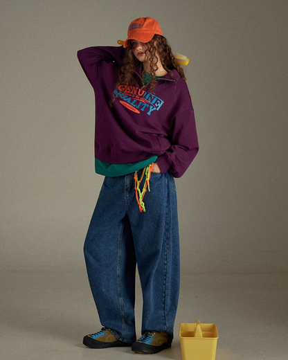 Color  Zip Sweatshirt LG0010