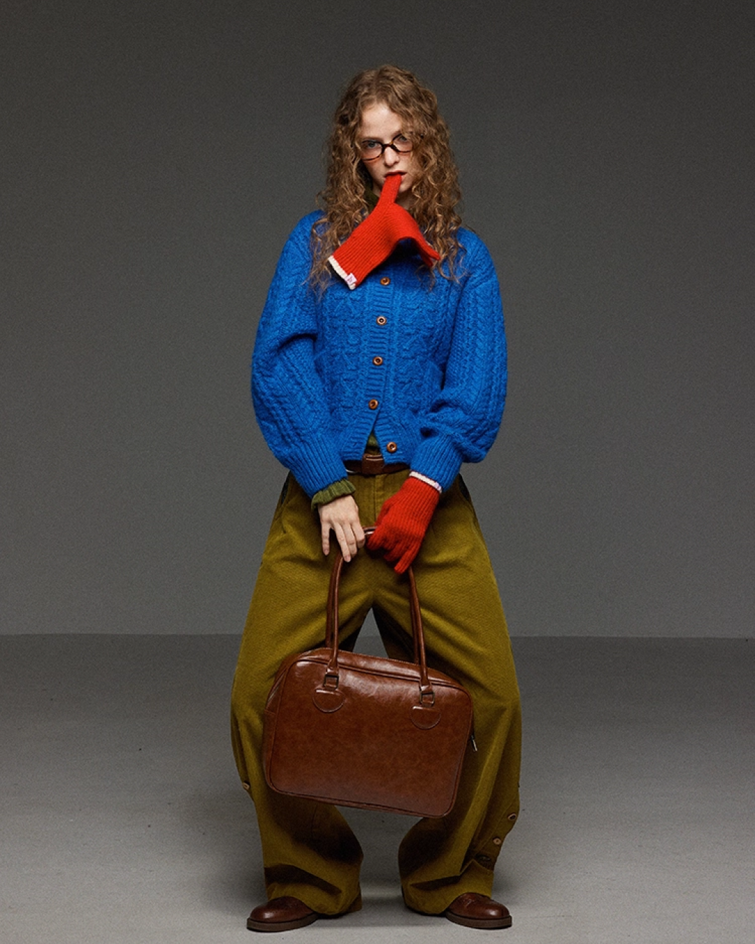 Corduroy Tack Wide Switching Wide Pants LG0011