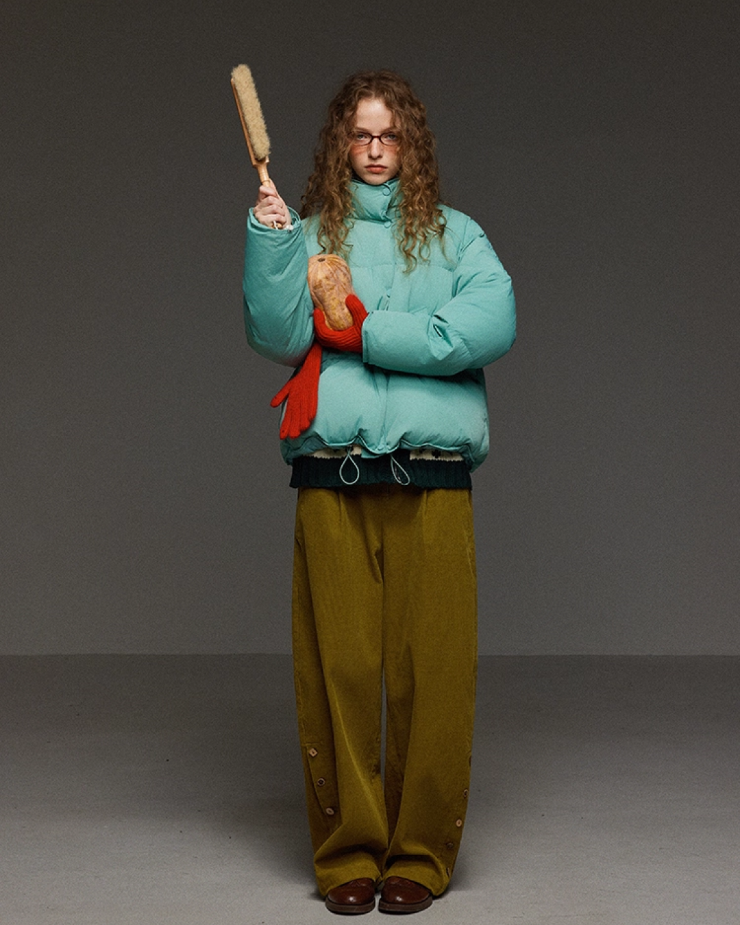 Corduroy Tack Wide Switching Wide Pants LG0011