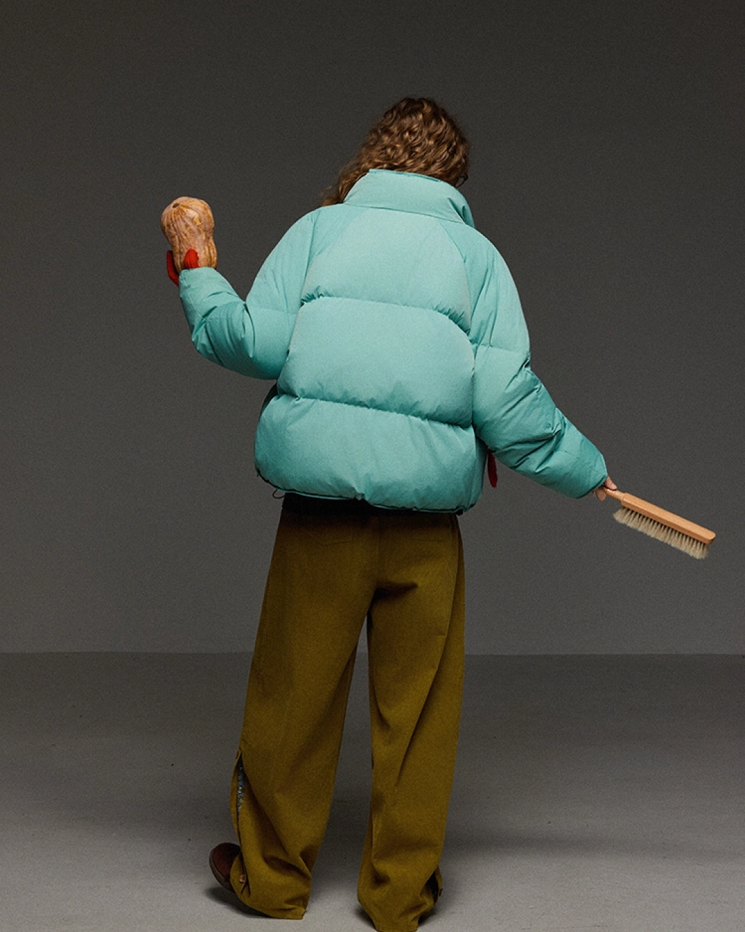 Corduroy Tack Wide Switching Wide Pants LG0011