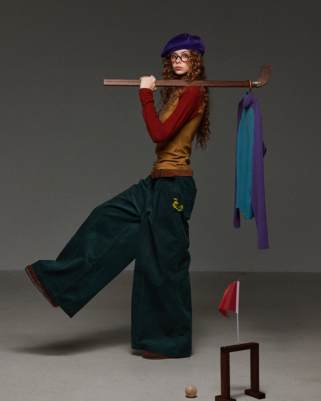 Classic Green Baggy Pants LG0012