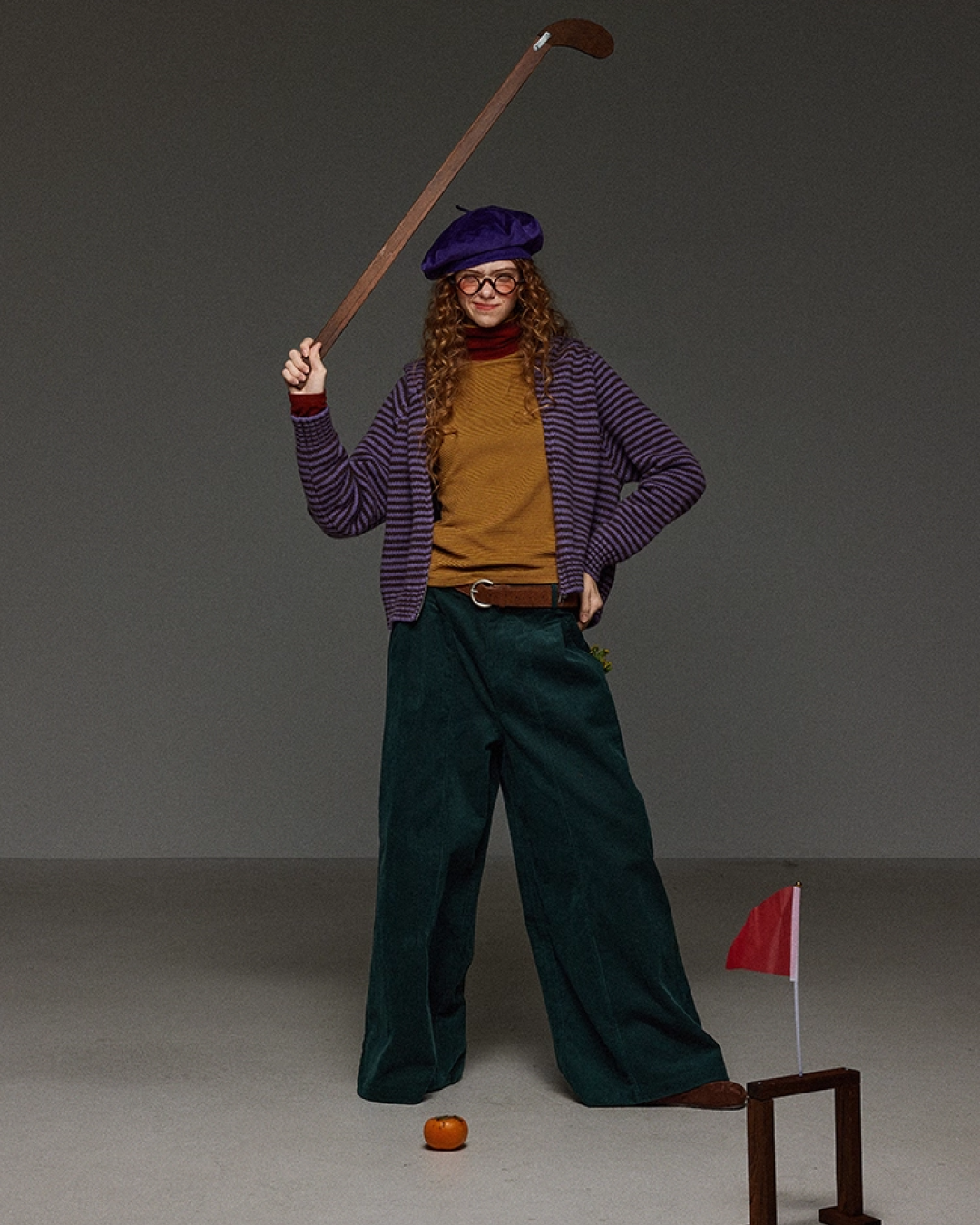 Classic Green Baggy Pants LG0012