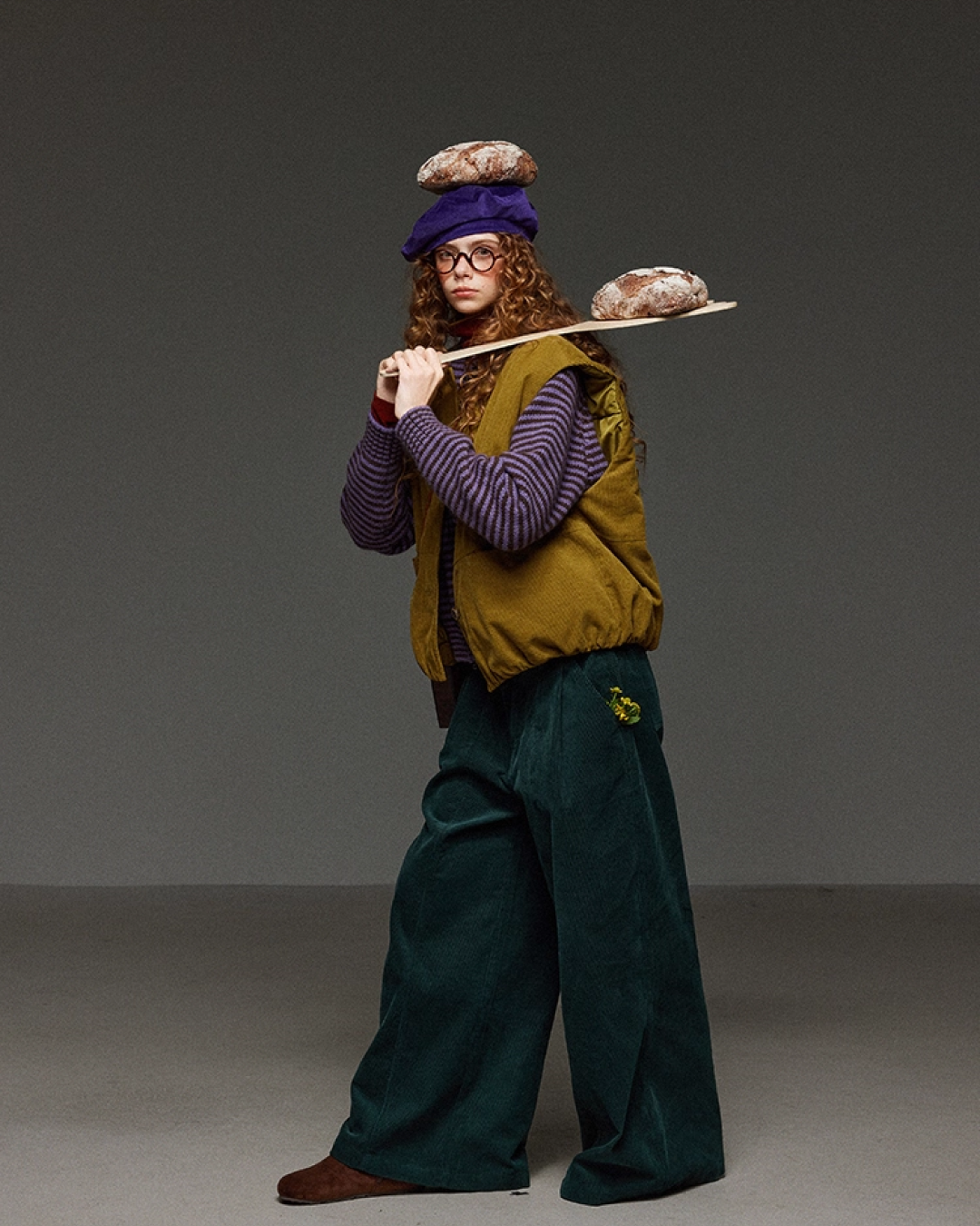 Classic Green Baggy Pants LG0012