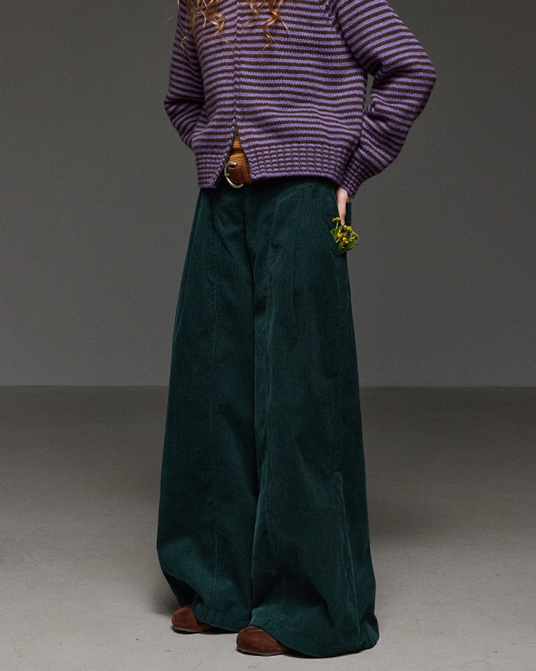 Classic Green Baggy Pants LG0012