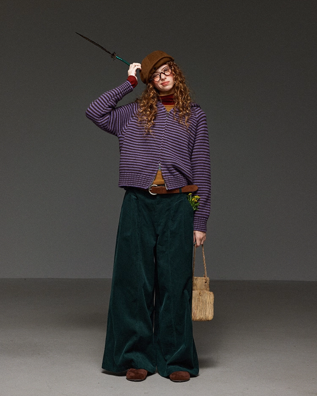 Classic Green Baggy Pants LG0012