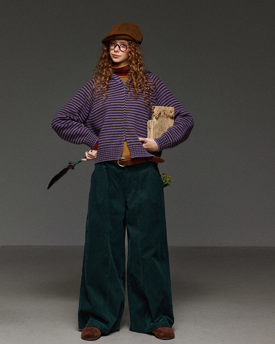 Classic Green Baggy Pants LG0012