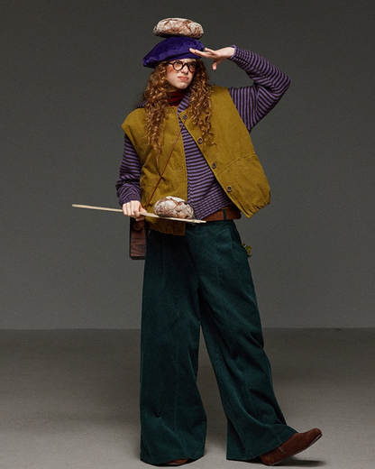 Classic Green Baggy Pants LG0012