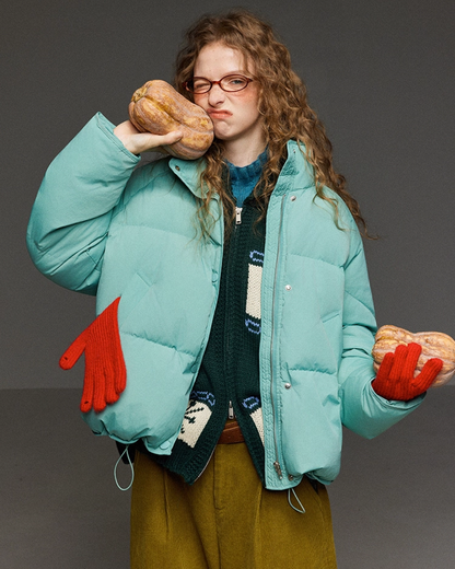 Double Zip Pattern Knit Jacket LG0014