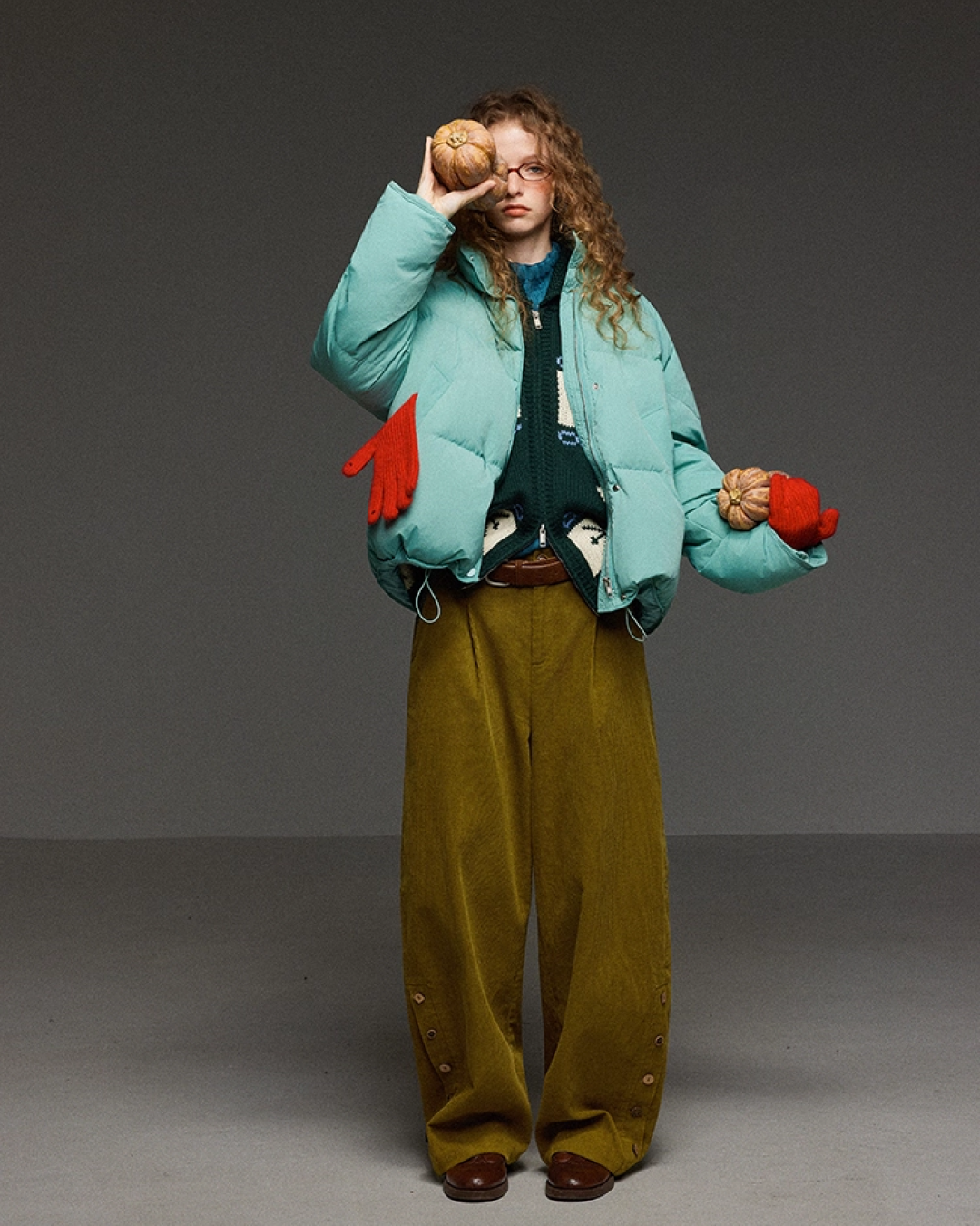 Double Zip Pattern Knit Jacket LG0014