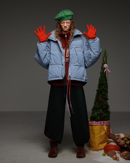 Pattern Double-zip Knit LG0019