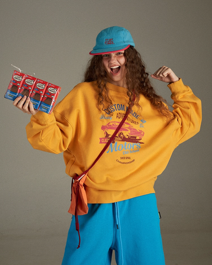 Print Color Sweatshirt LG0024