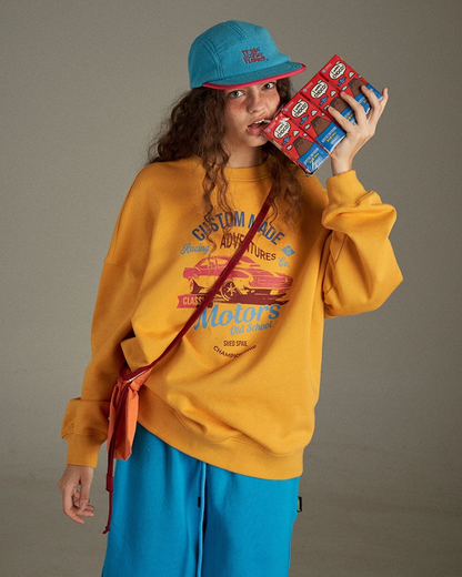 Print Color Sweatshirt LG0024