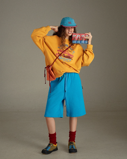 Print Color Sweatshirt LG0024