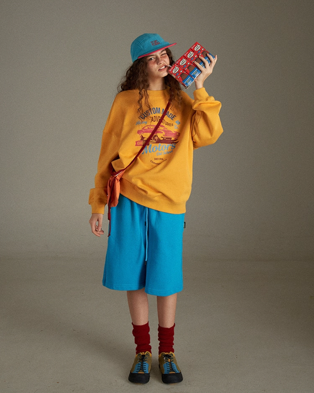 Print Color Sweatshirt LG0024