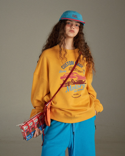 Print Color Sweatshirt LG0024