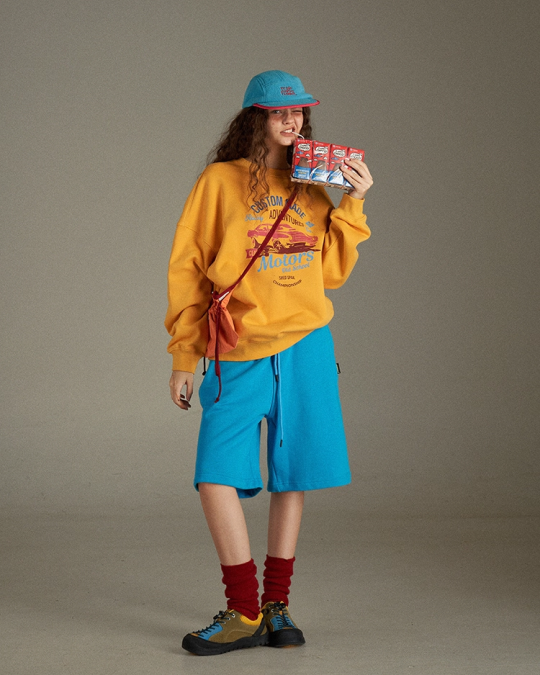 Print Color Sweatshirt LG0024