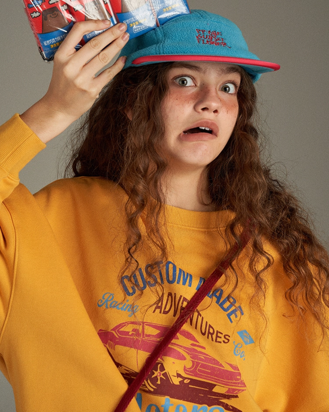 Print Color Sweatshirt LG0024