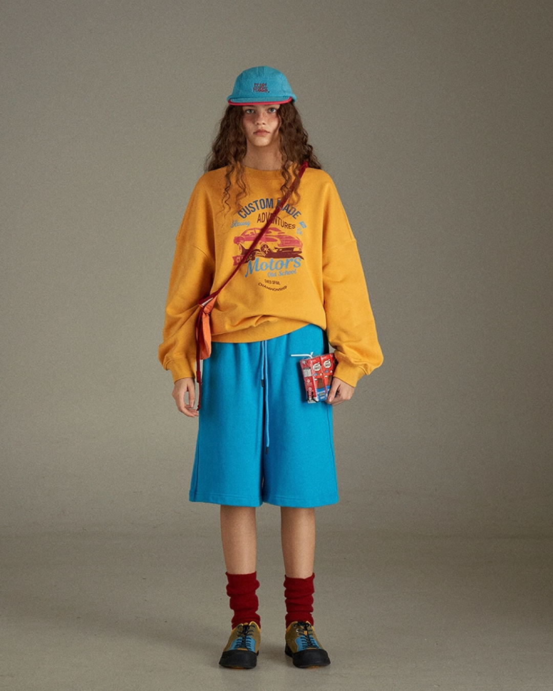 Print Color Sweatshirt LG0024