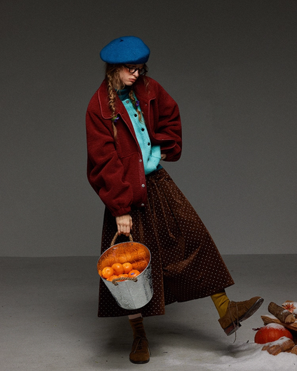 Red Button Fleece Outer LG0027