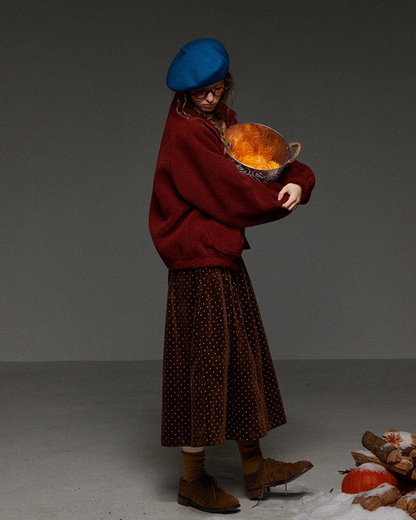 Red Button Fleece Outer LG0027