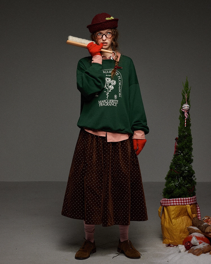 Gleen Flower Print Sweatshirt LG0028
