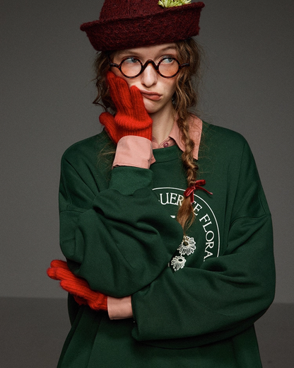 Gleen Flower Print Sweatshirt LG0028