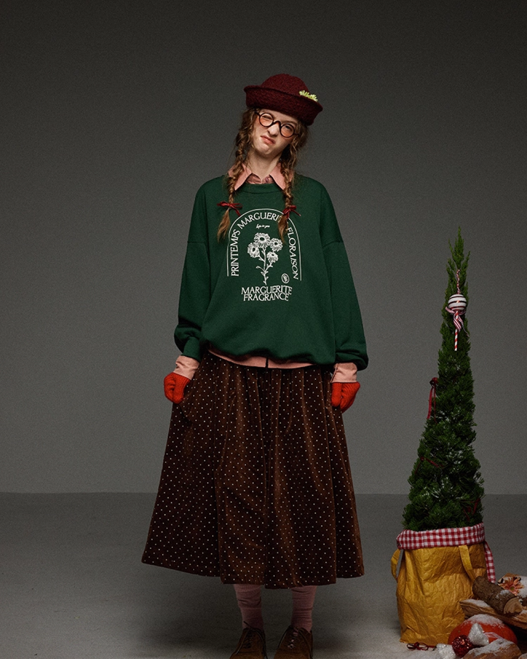 Gleen Flower Print Sweatshirt LG0028