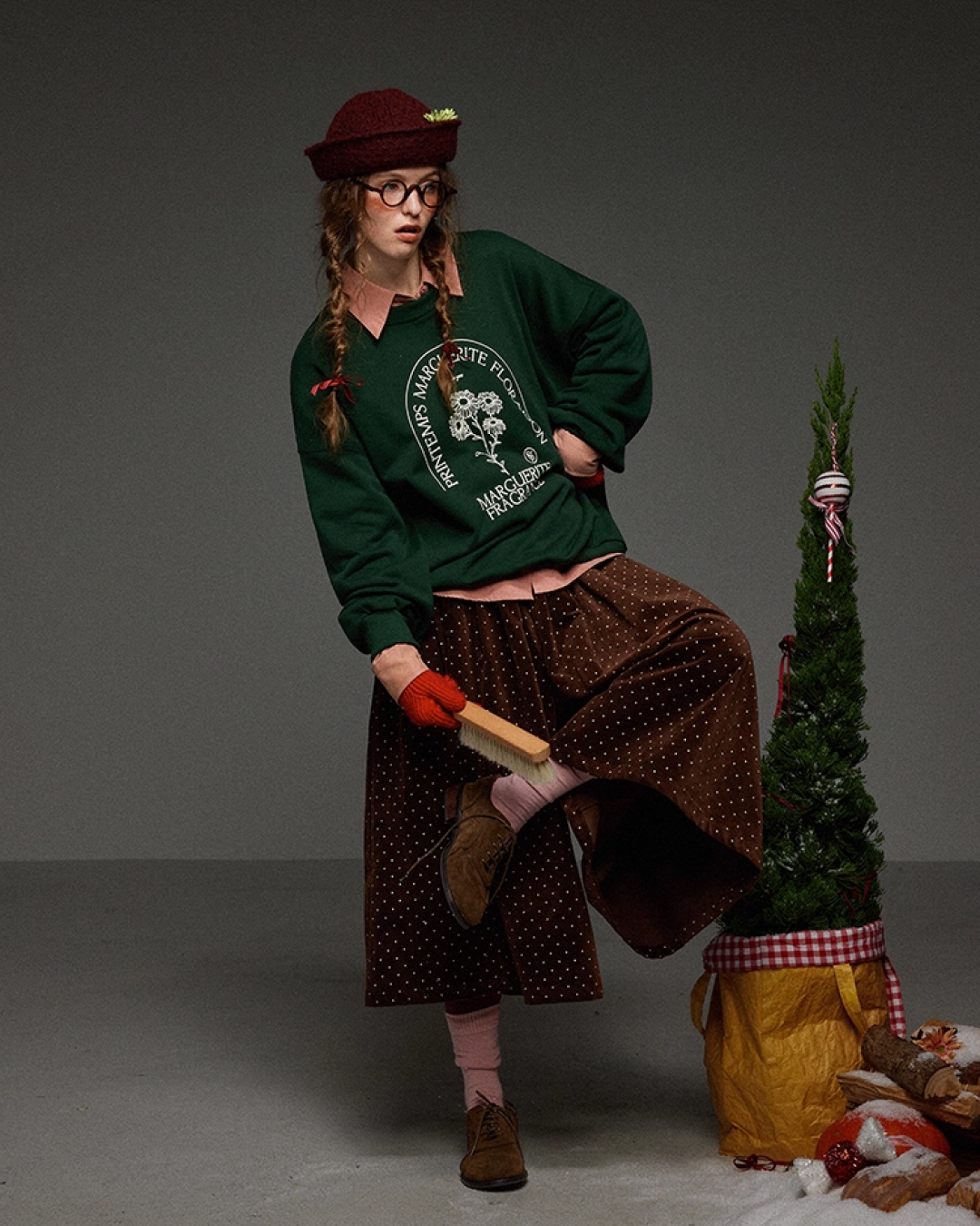 Gleen Flower Print Sweatshirt LG0028