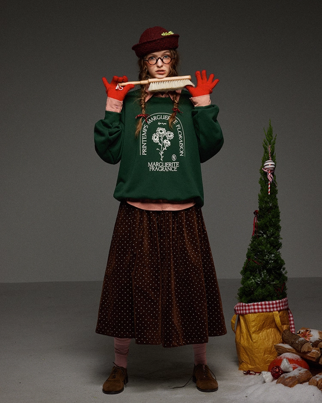 Gleen Flower Print Sweatshirt LG0028