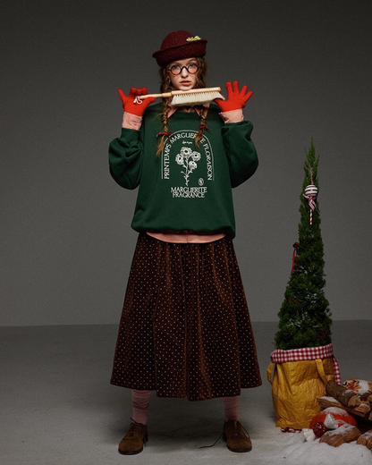 Gleen Flower Print Sweatshirt LG0028