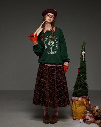 Gleen Flower Print Sweatshirt LG0028