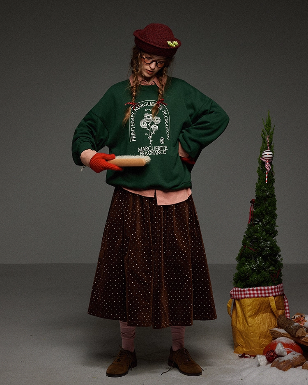 Gleen Flower Print Sweatshirt LG0028