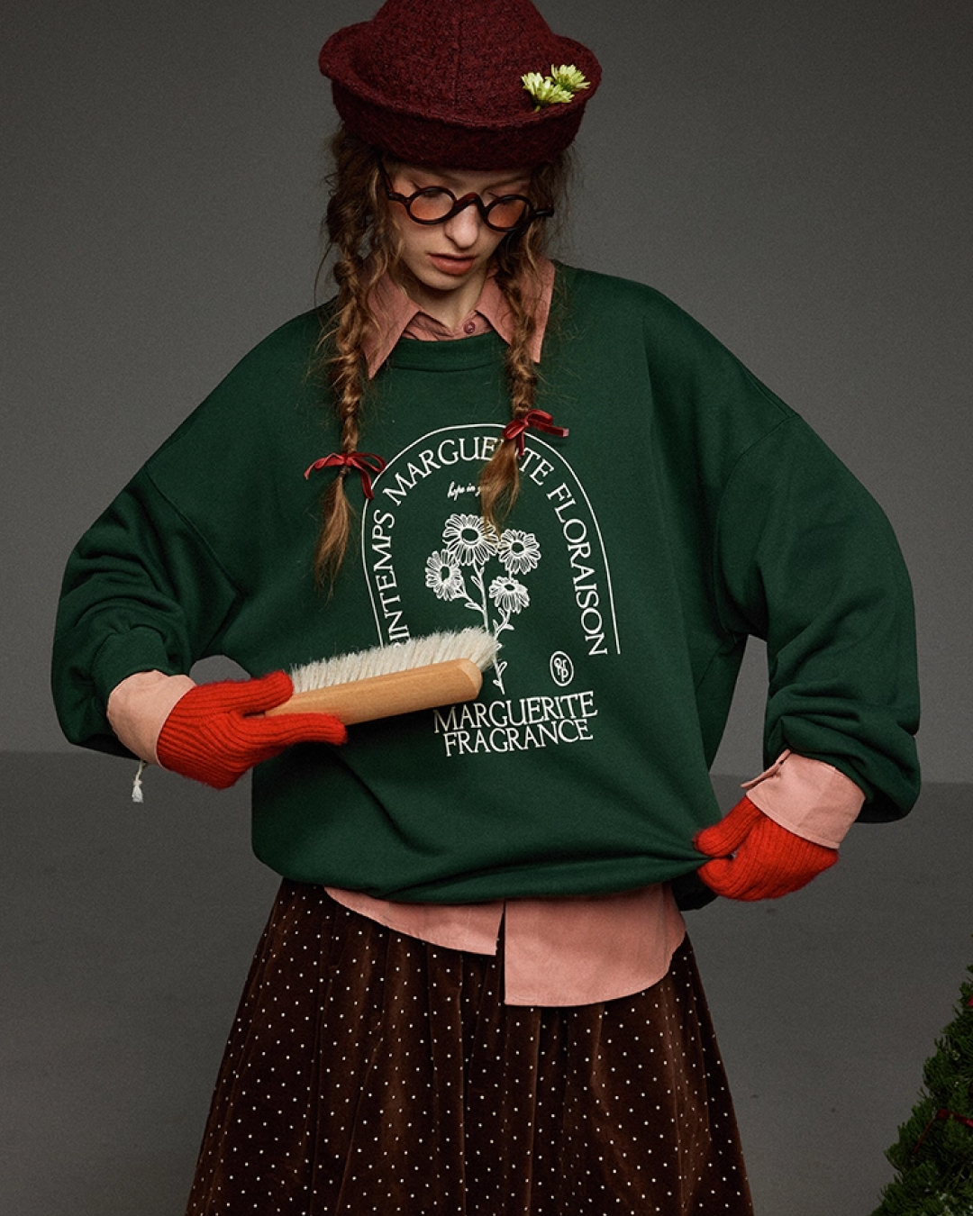 Gleen Flower Print Sweatshirt LG0028
