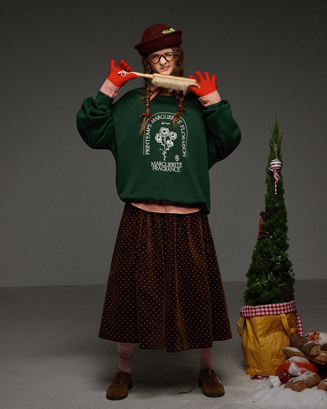 Gleen Flower Print Sweatshirt LG0028