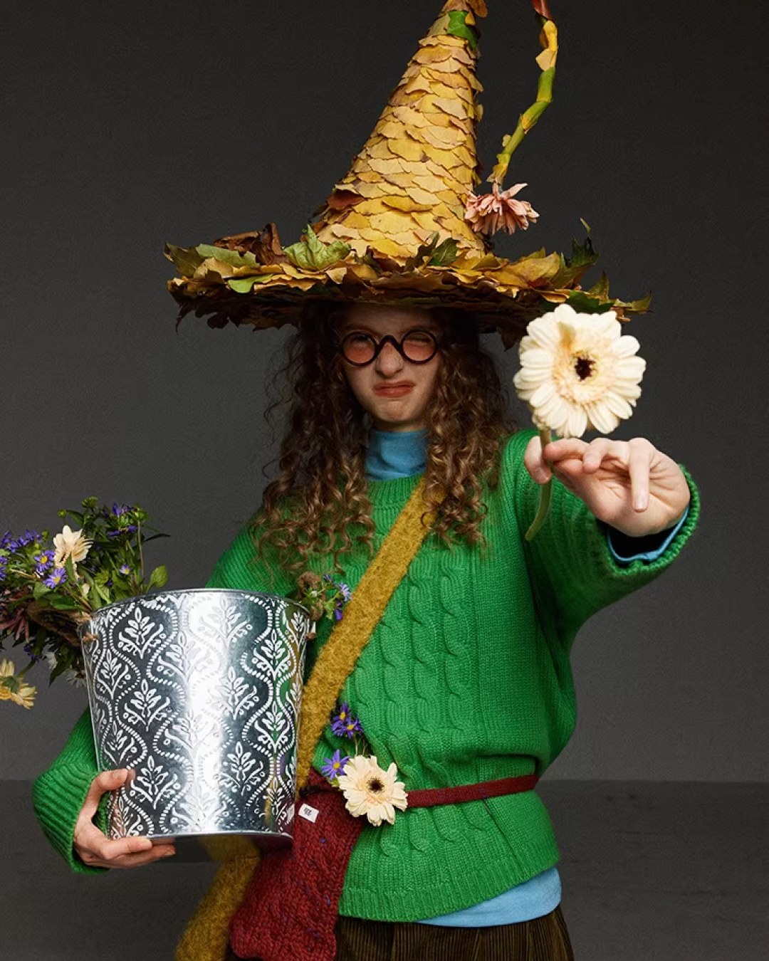 Short Color Cable Knit LG0030