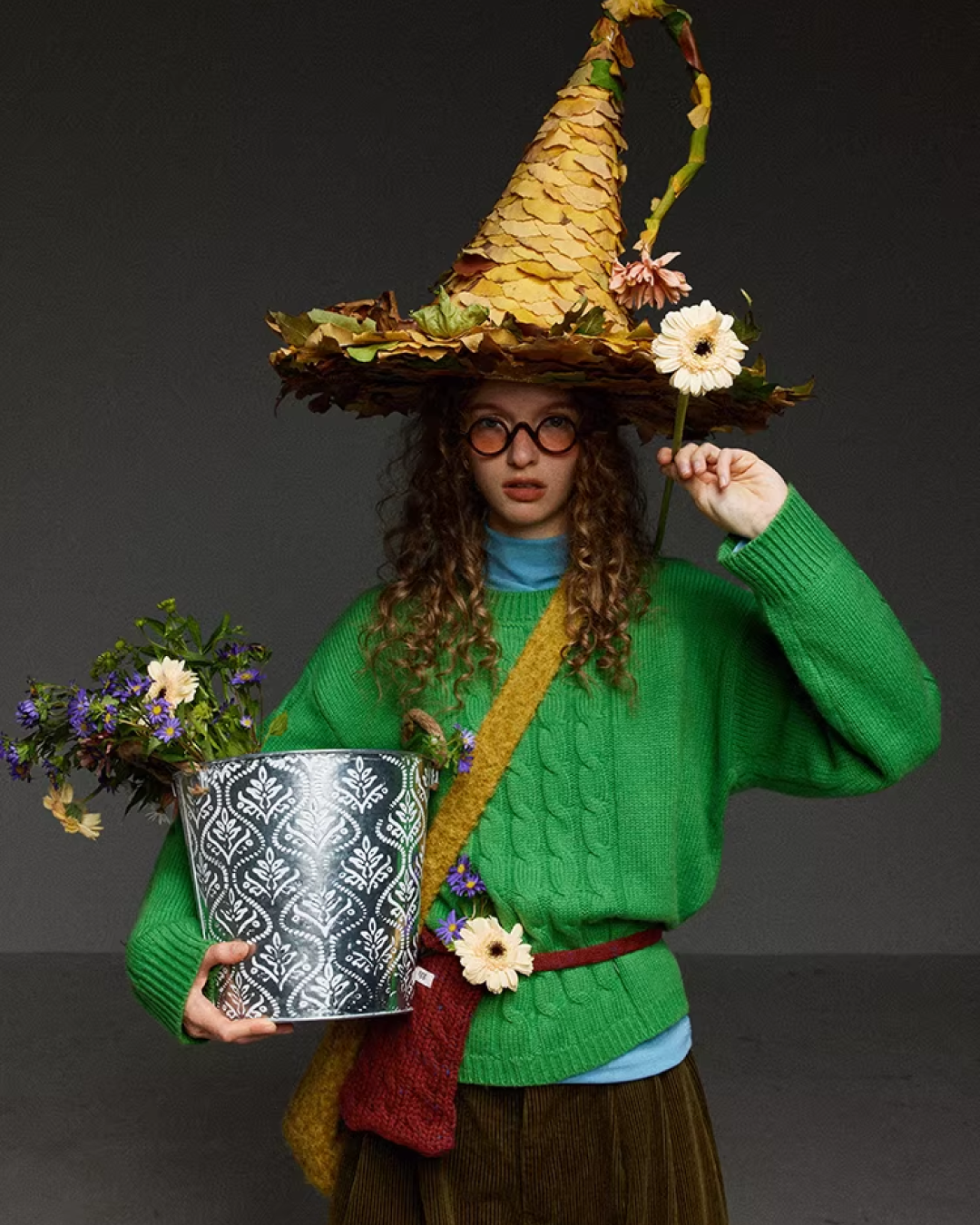 Short Color Cable Knit LG0030