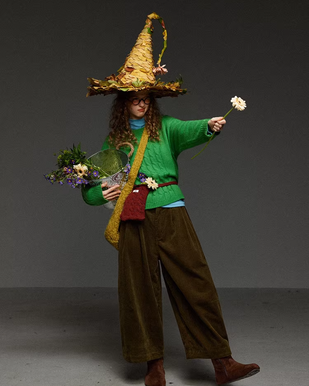 Short Color Cable Knit LG0030