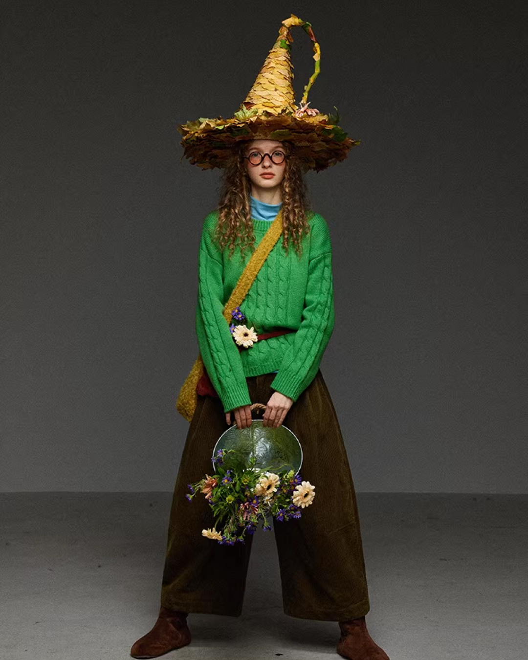 Short Color Cable Knit LG0030