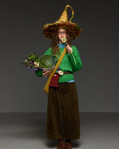 Short Color Cable Knit LG0030