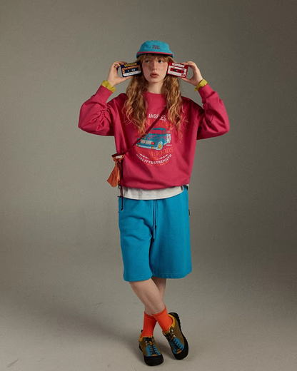 Vivid Pink Sweatshirt LG0032