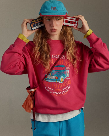 Vivid Pink Sweatshirt LG0032