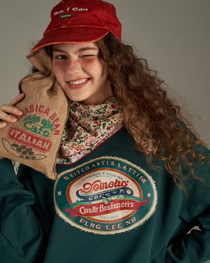 Chest Print Sweatshirt LG0033