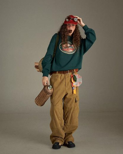 Chest Print Sweatshirt LG0033