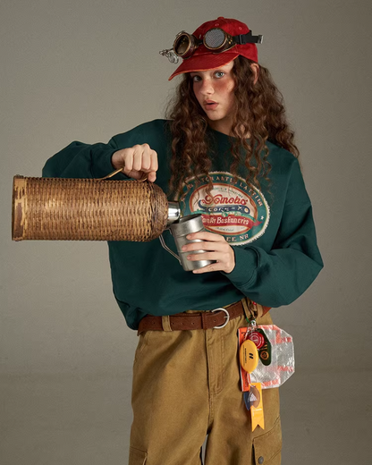 Chest Print Sweatshirt LG0033