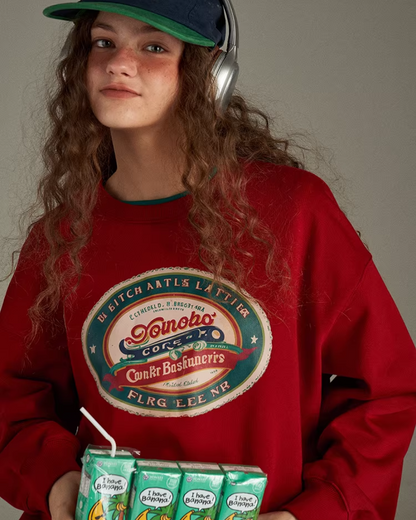 Chest Print Sweatshirt LG0033