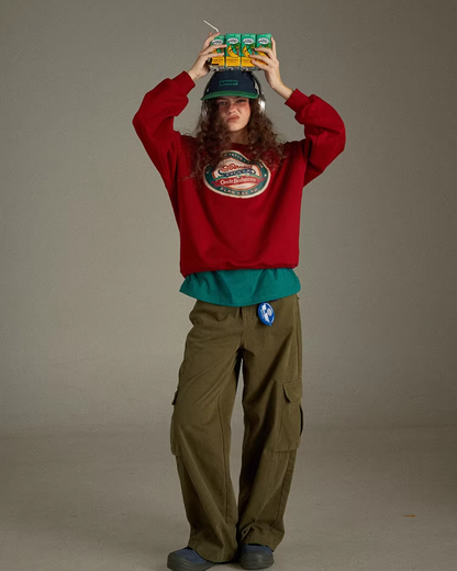 Chest Print Sweatshirt LG0033