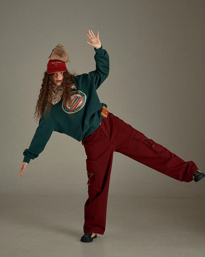 Chest Print Sweatshirt LG0033